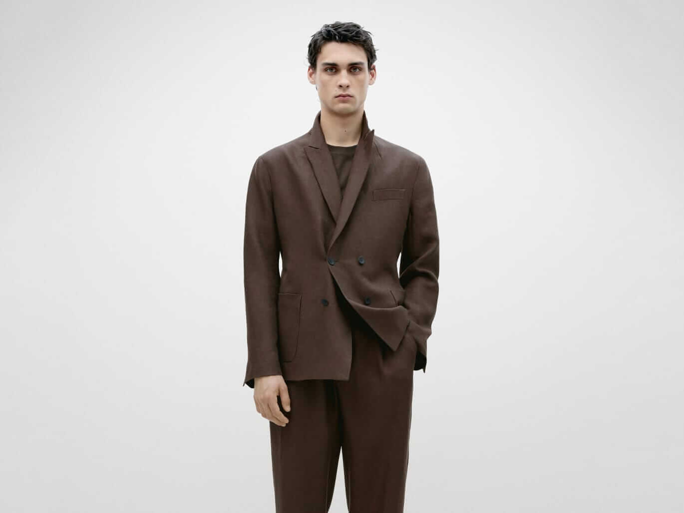 Massimo Dutti Linen-cotton jacket