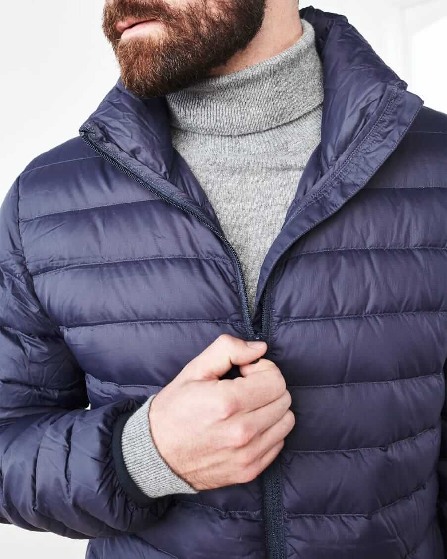 Metallic Sunset Mountain Puffer Jacket - Men - OBSOLETES DO NOT TOUCH