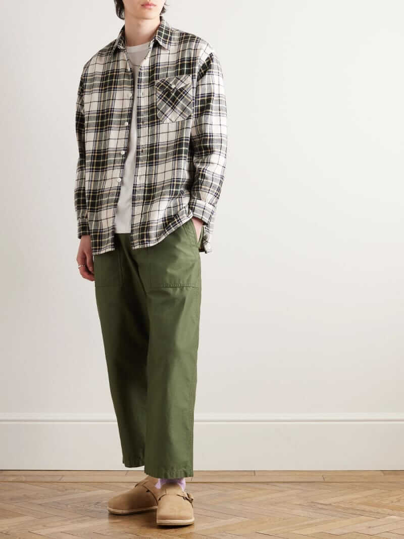 Beams Plus Cotton checked flannel shirt