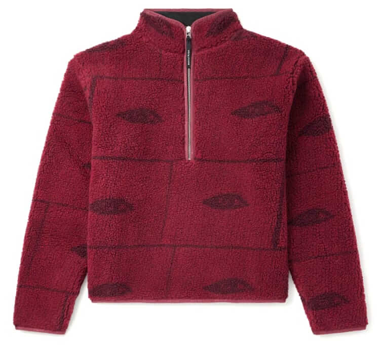 district vision italian fleece half zip