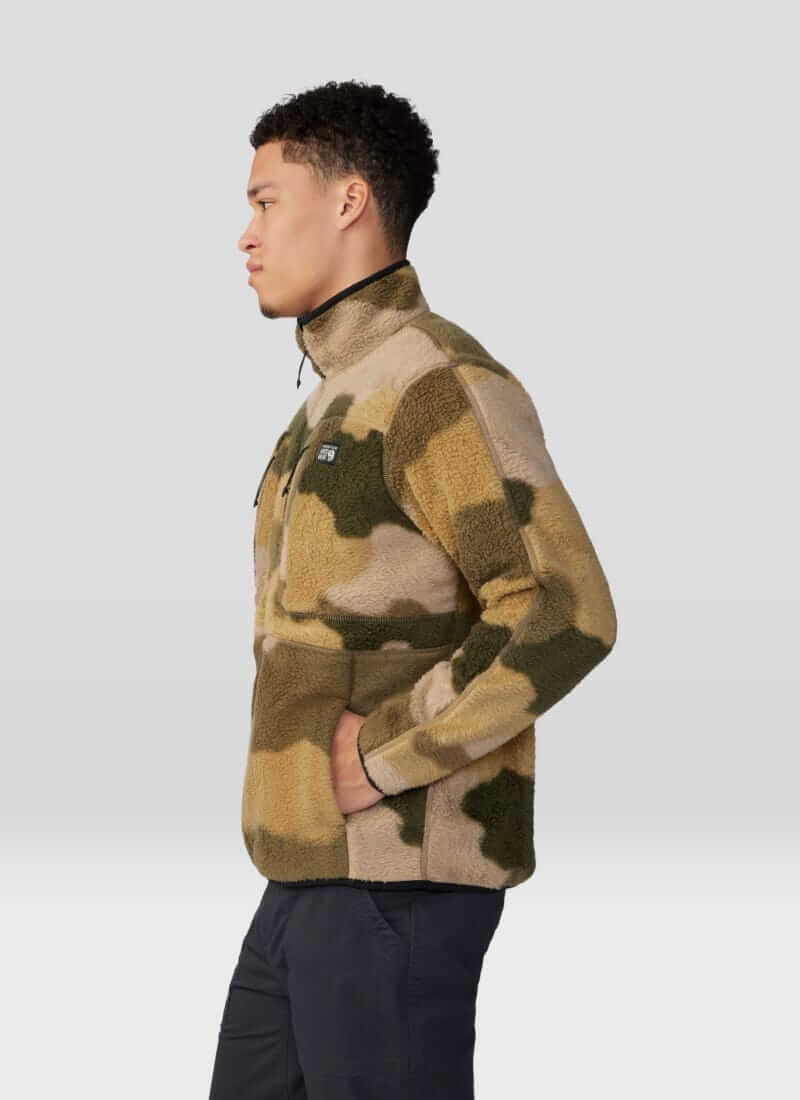 Mountain Hardwear Hicamp camo half-zip fleece