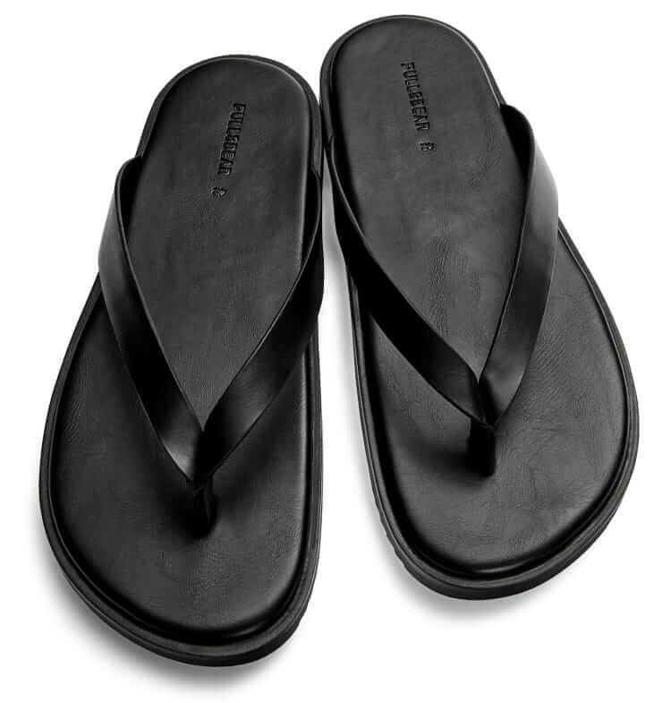 pull & bear vegan leather flip flop