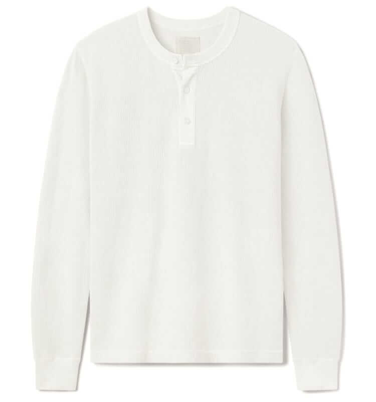 buck mason vintage thermal henley