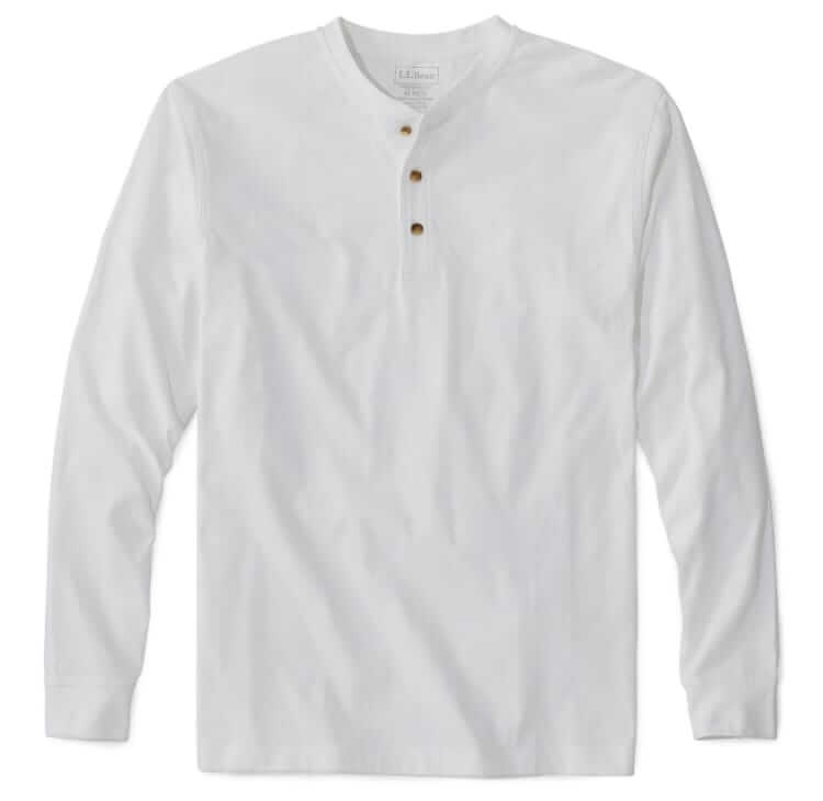 llbean carefree unshrinkable henley