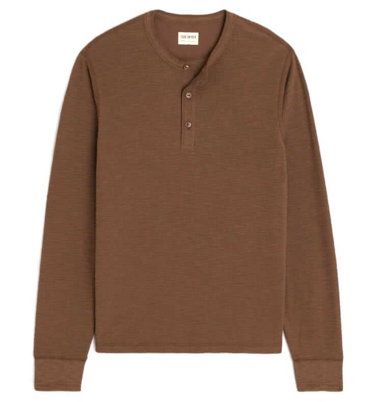 todd snyder lightweight mini waffle henley