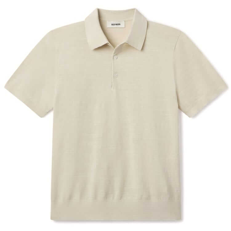buck mason yarn-dyed knit polo