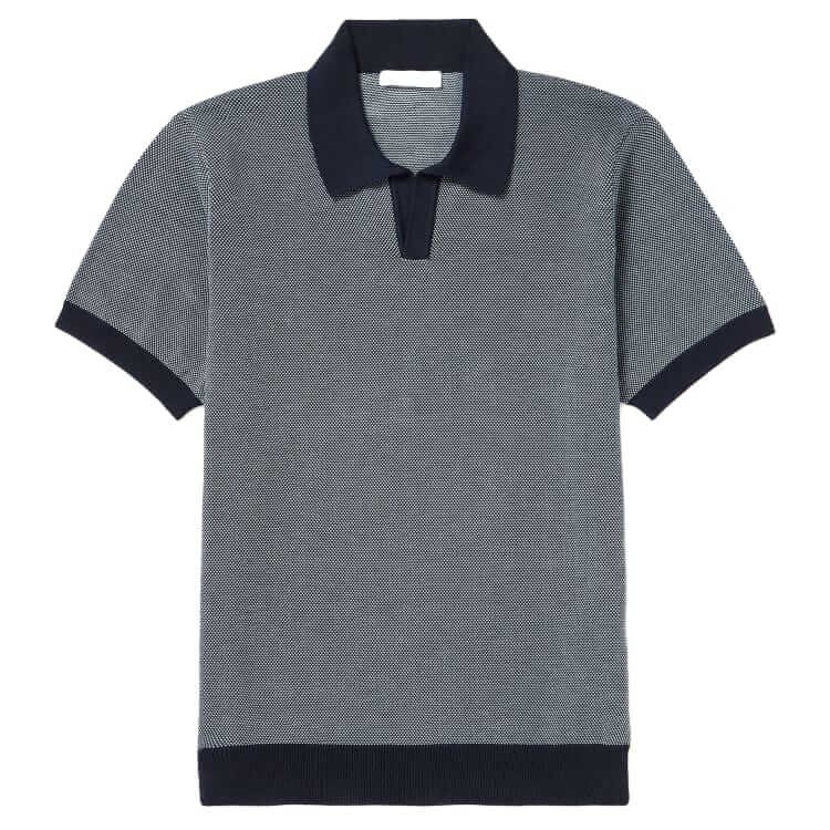 mr p. honeycomb knit polo