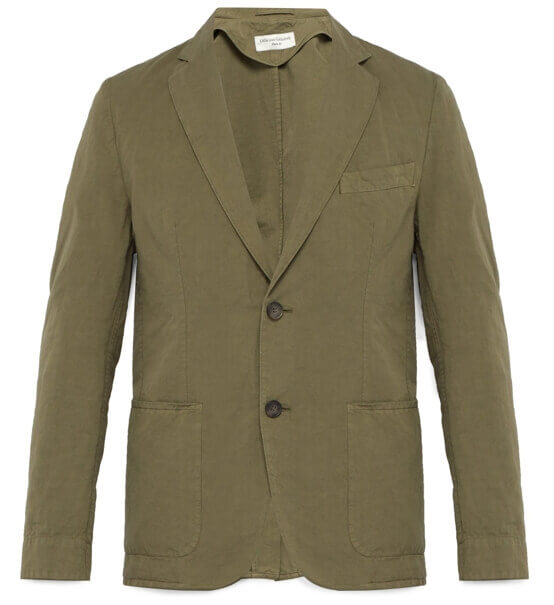 Officine Generale Garment-Dyed Cotton and Linen Jacket