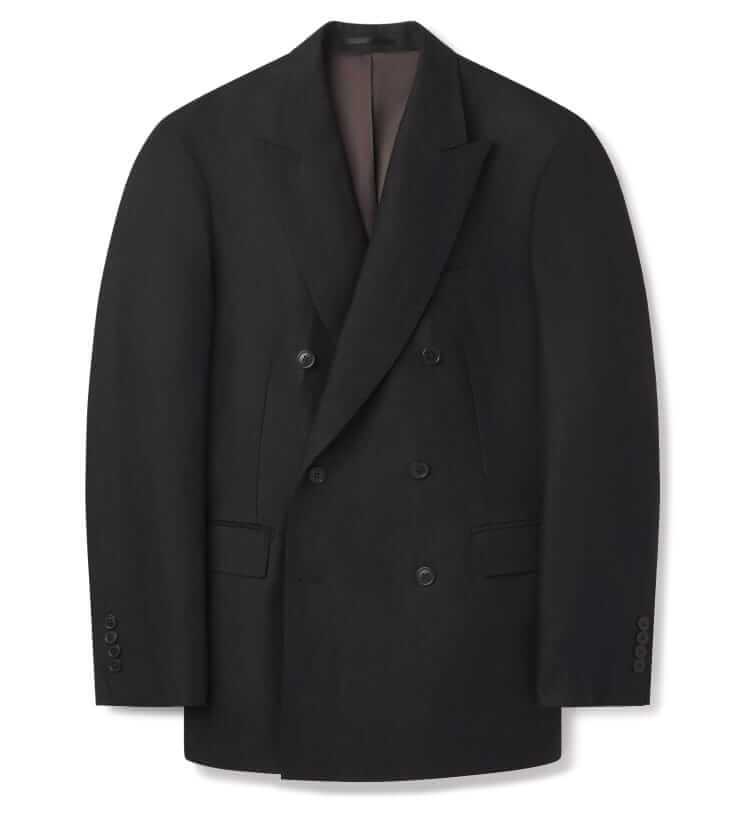 buck mason casablanca double-breasted linen blazer