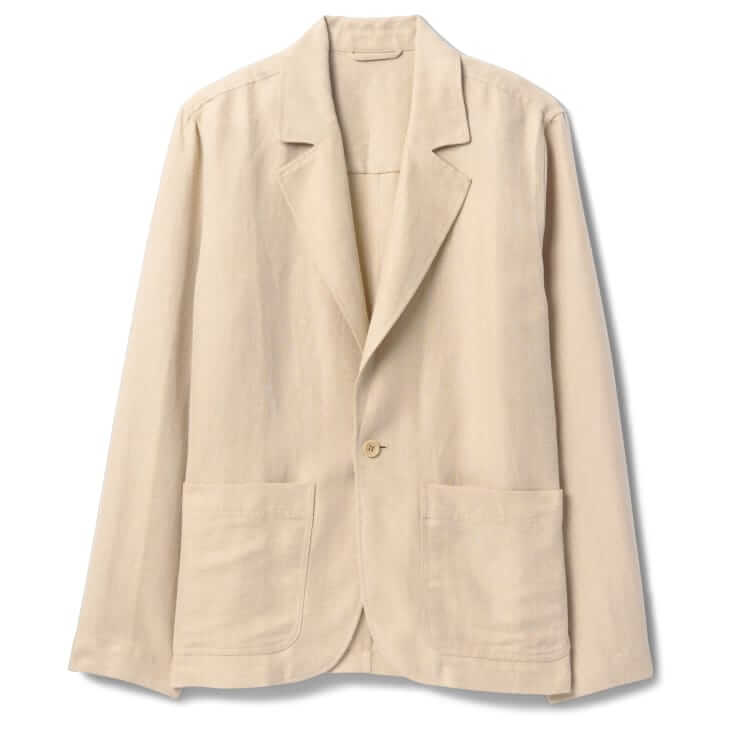 gap relaxed linen blazer