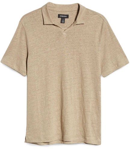 Nordstrom Johnny Collar Linen Polo