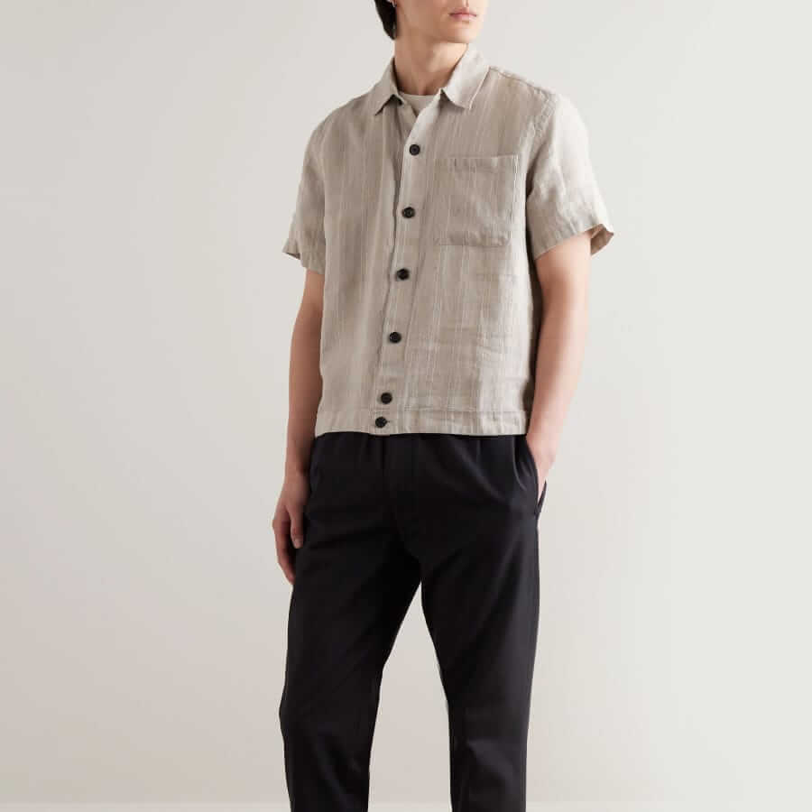 Oliver Spencer Milford loose linen shirt