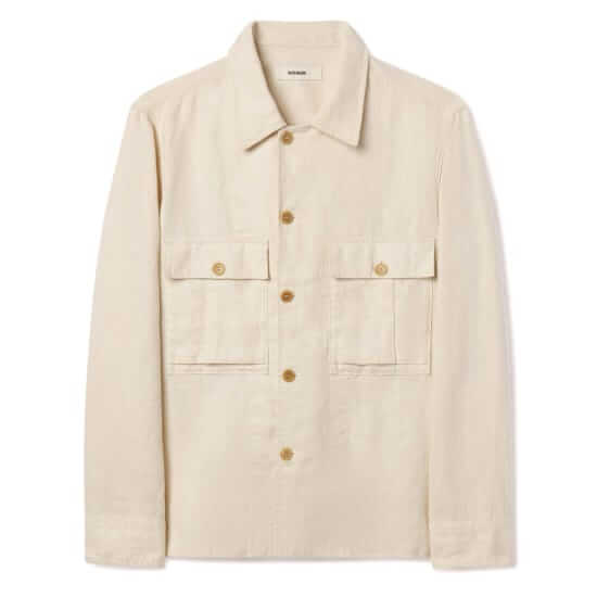 Buck Mason Loomed linen fatigue shirt