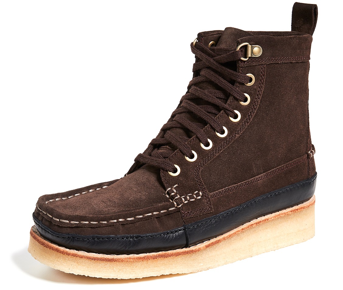 Clarks Wallace Mid Suede Moc-Toe Boots