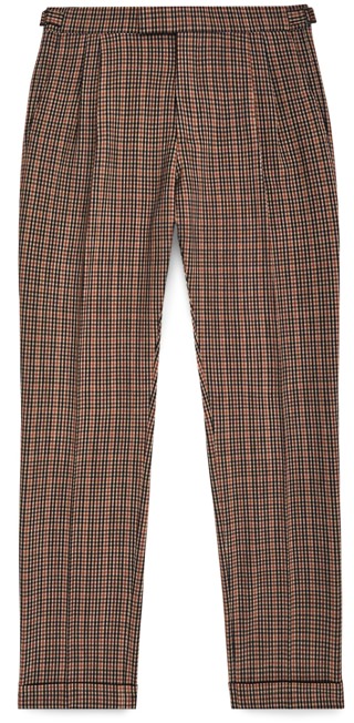 Reiss Check Cuffed Trousers