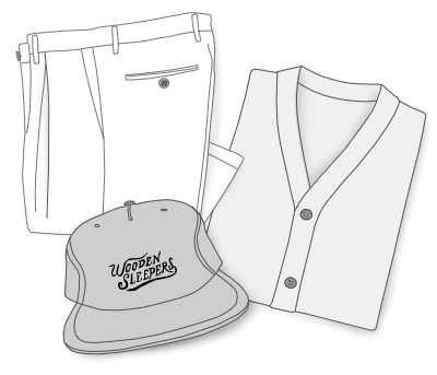 Pleated chino outfit illustration