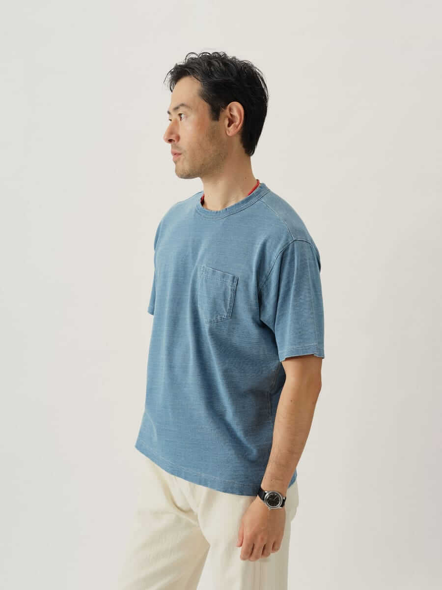 Buck Mason Indigo-dyed boxy tee