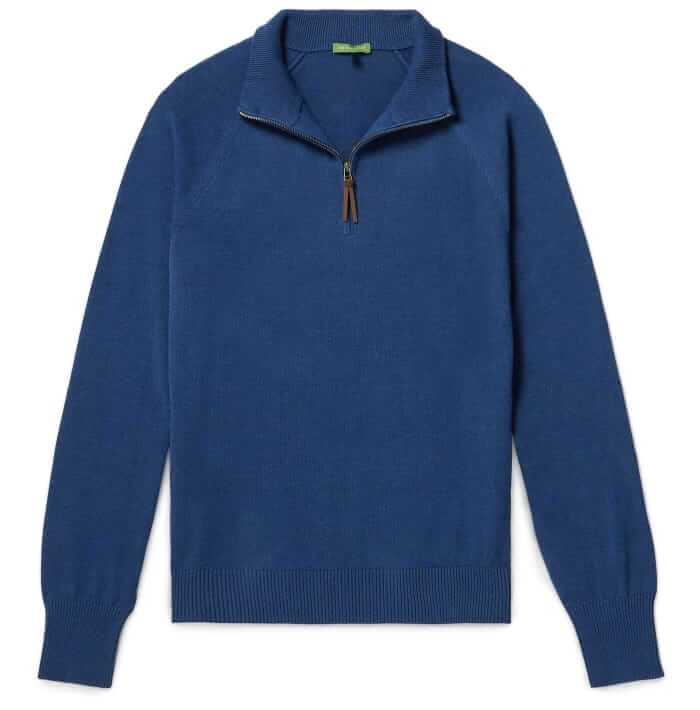 Sid Mashburn Cotton half-zip sweater