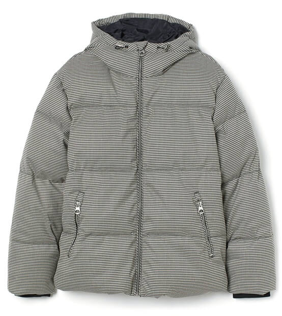 H&M Puppytooth Quilted Puffer Jacket