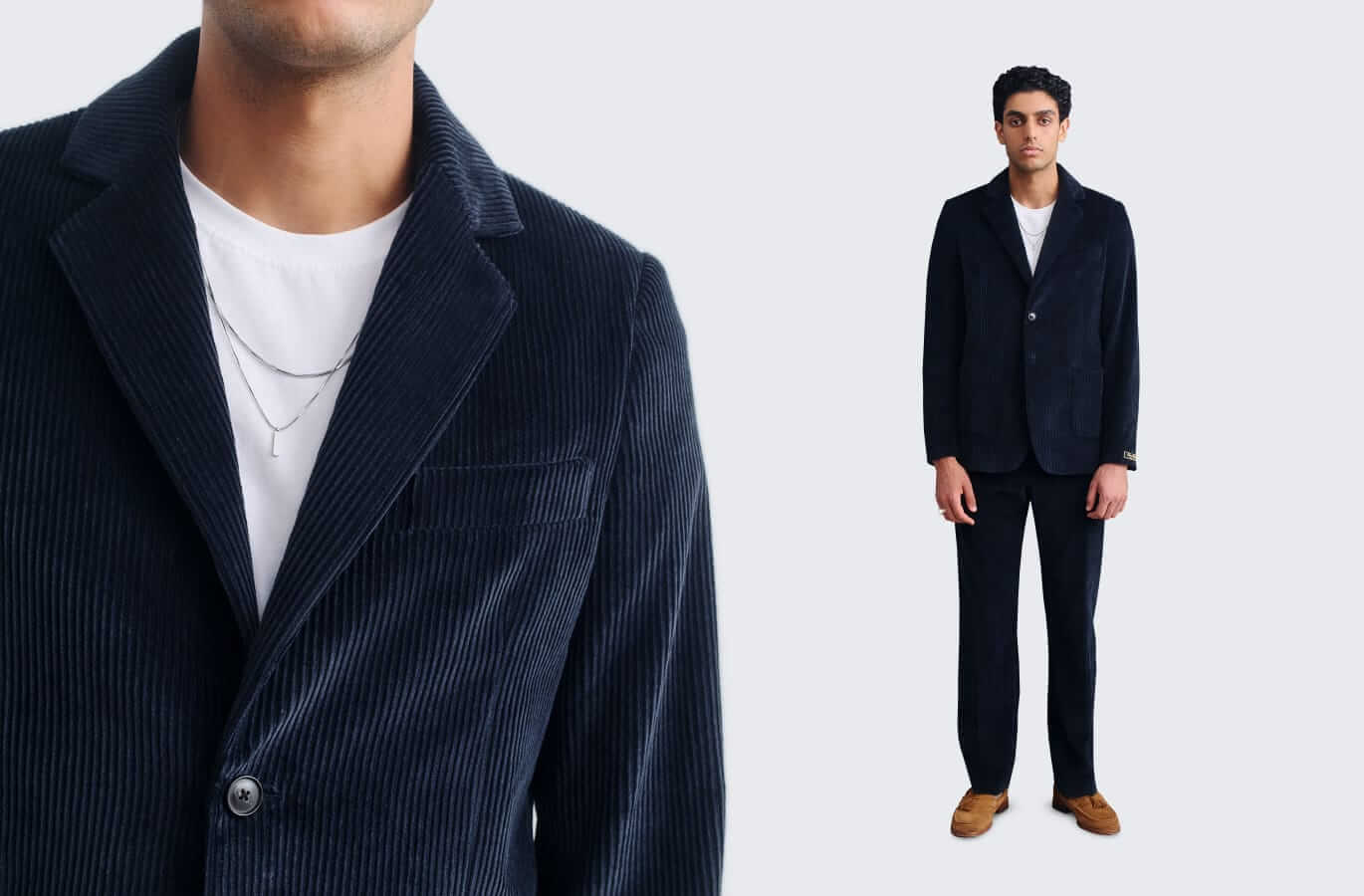 A Kind of Guise notch corduroy suit