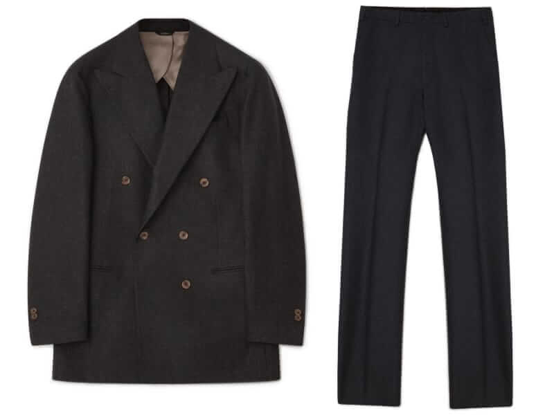 Berg & Berge double-breasted flannel suit