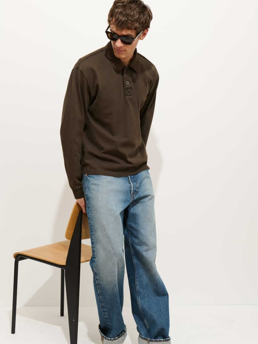 alex mill garment-dyed rugby
