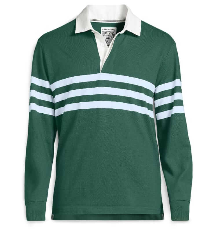 lands end garment-washed rugby