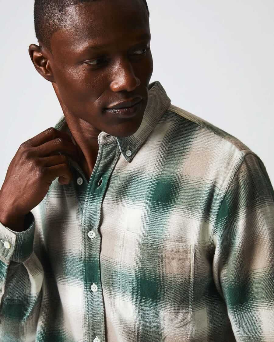 Billy Reid Plaid Tuscumbia flannel shirt
