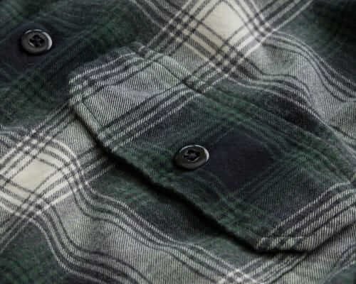 Flannel fabric detail