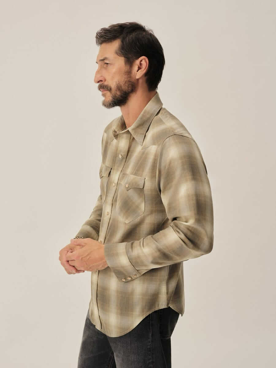 buck mason palomino plaid shirt