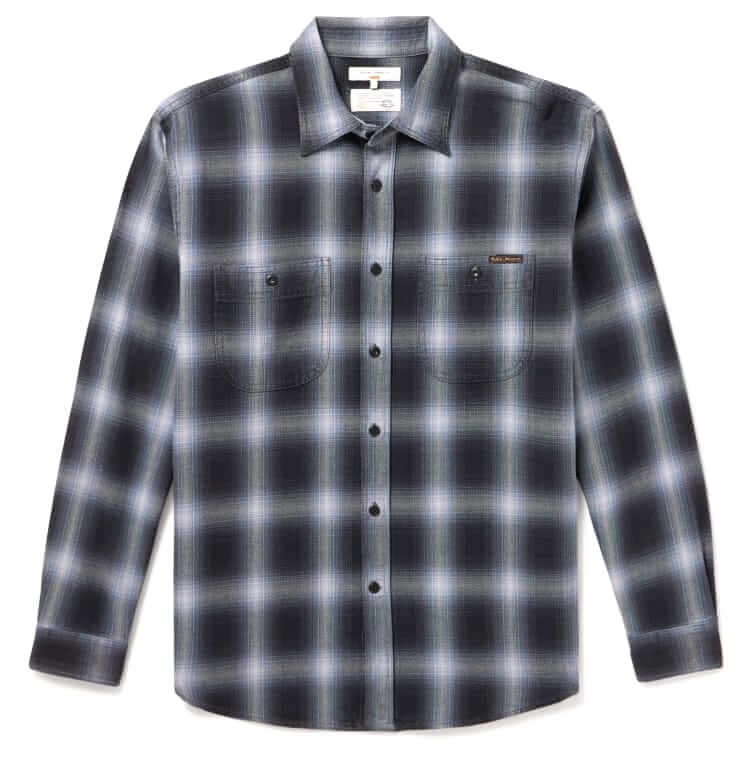 nudie jeans brushed cotton flannel