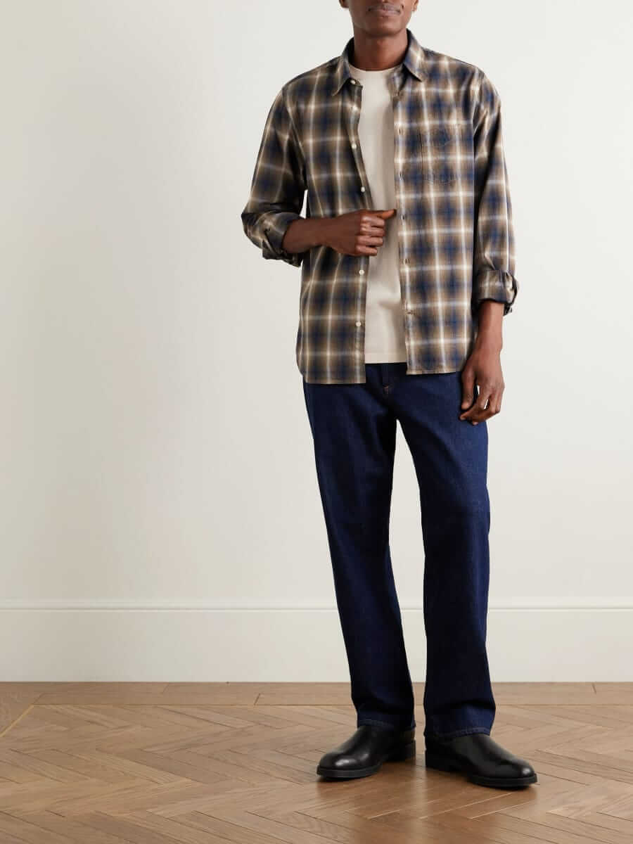 officine generale benoit flannel shirt