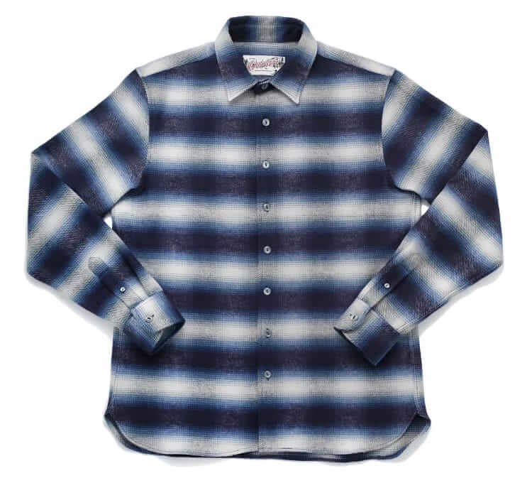 outclass shadow plaid blanket shirt