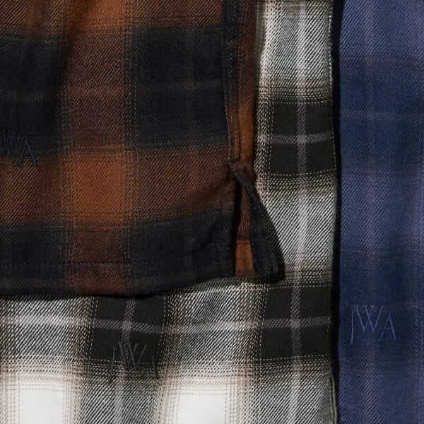 Plaid shirt fabric example