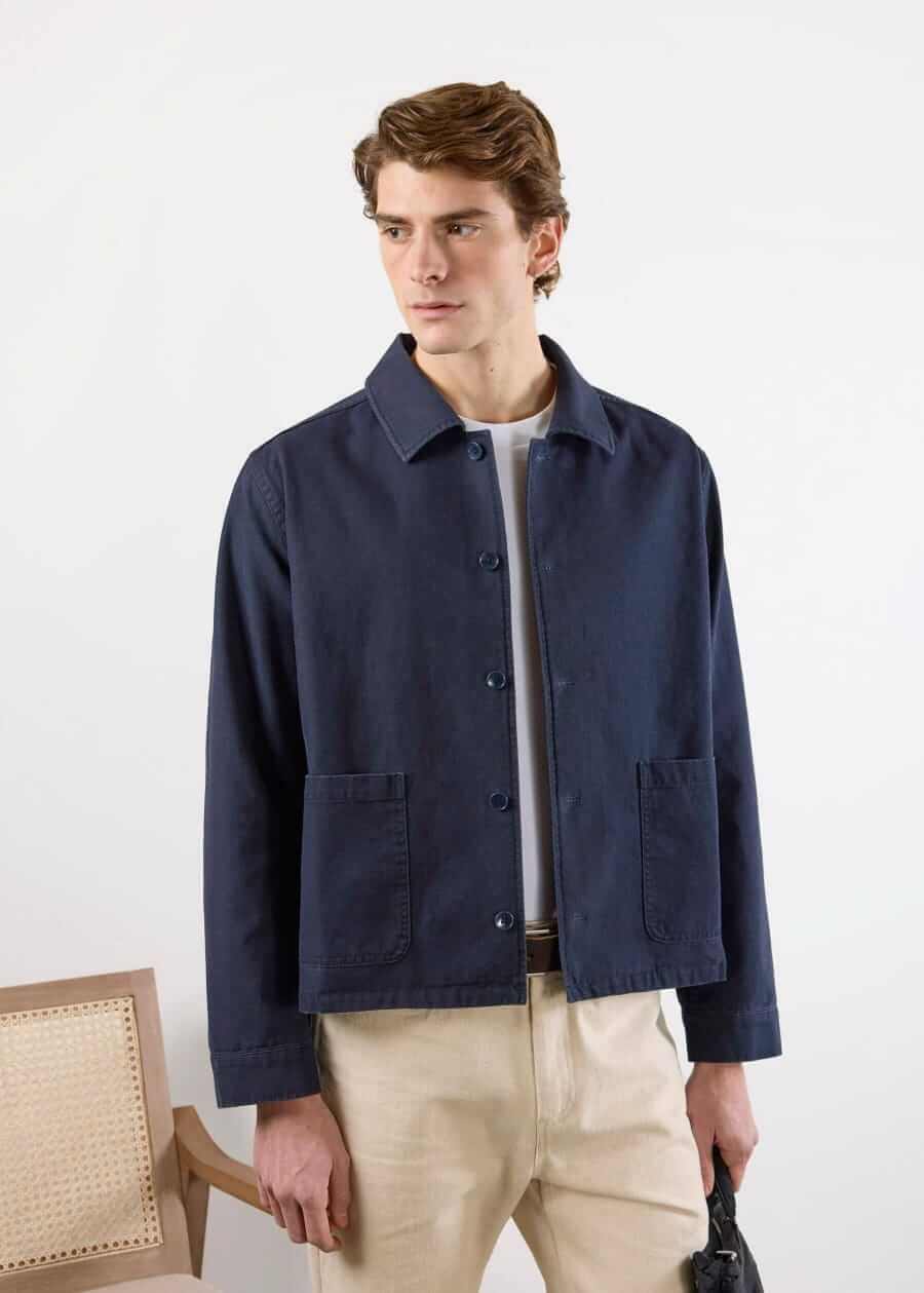 Percival Boxy cropped overshirt