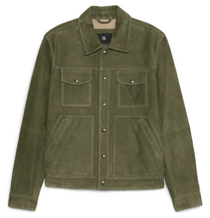 Banana Republic Suede trucker jacket