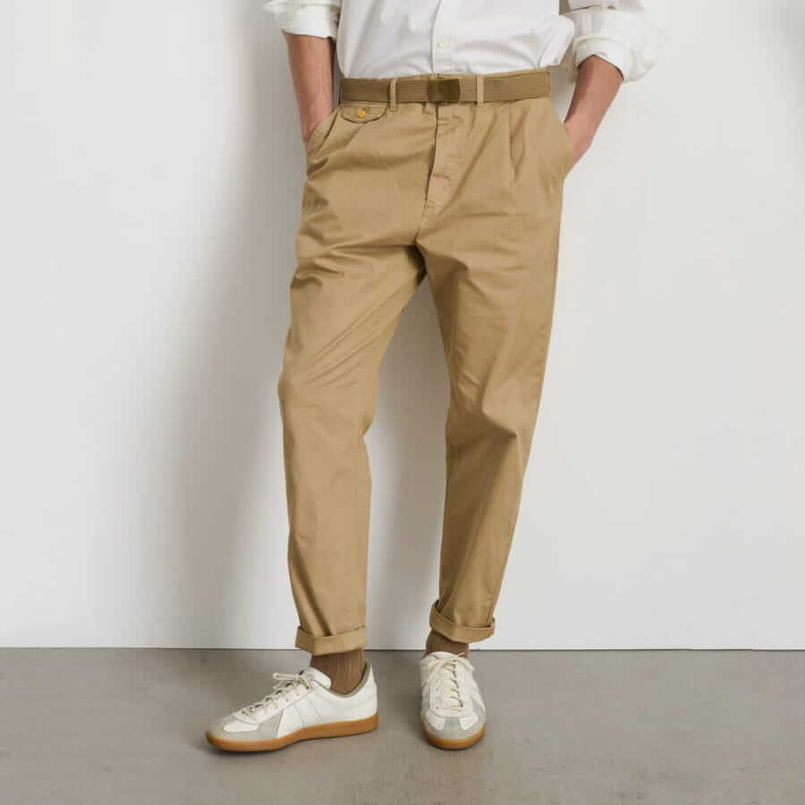 alex mill pleated twill chino