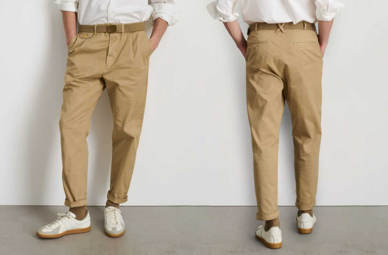 alex mill pleated twill chino