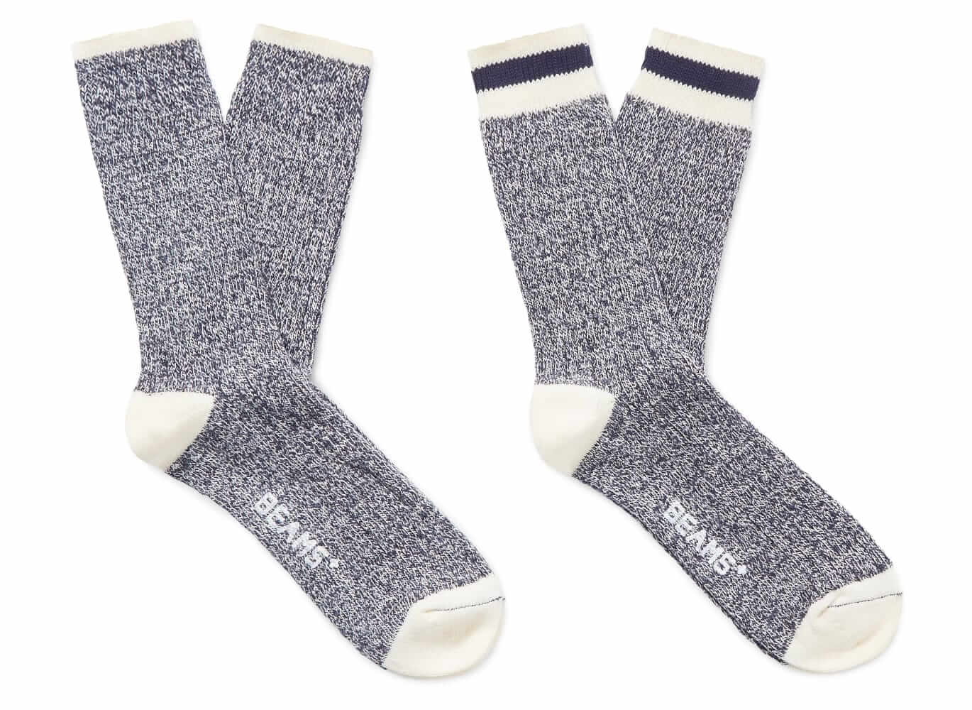 Beams+ Cotton rag socks