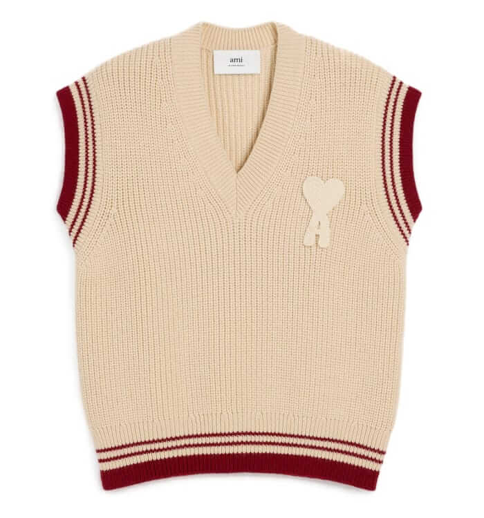 Ami Ribbed knit sweater vest