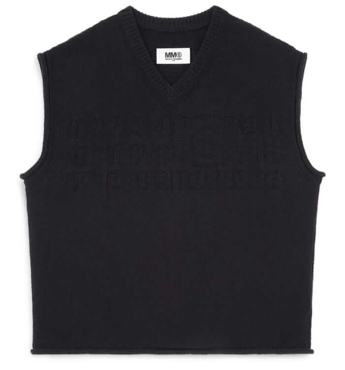 MM6 Maison Margiela Numbers motif sweater vest
