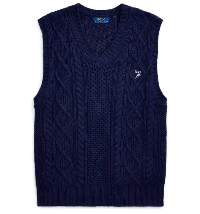 Polo Ralph Lauren Aran-knit cotton sweater vest