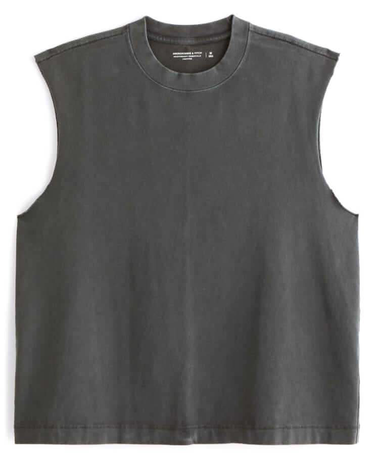 abercrombie & fitch heavyweight cropped tank