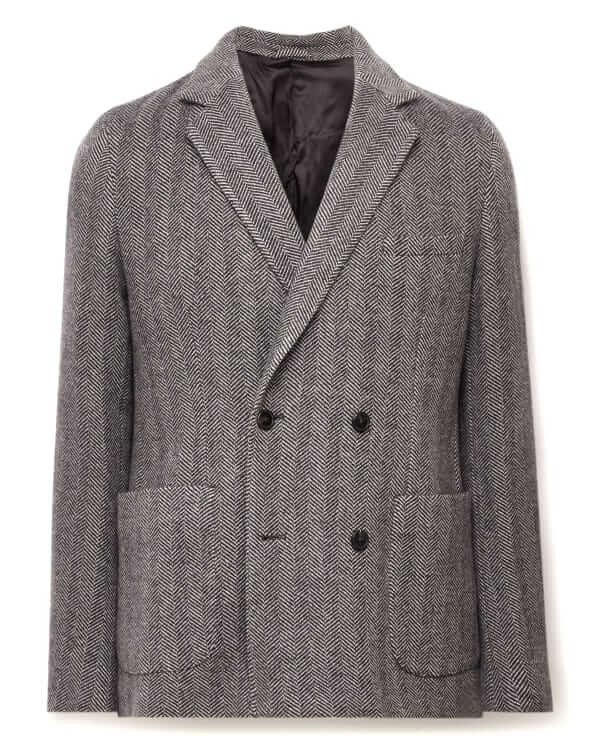 Officine Generale Double-breasted cashmere blazer