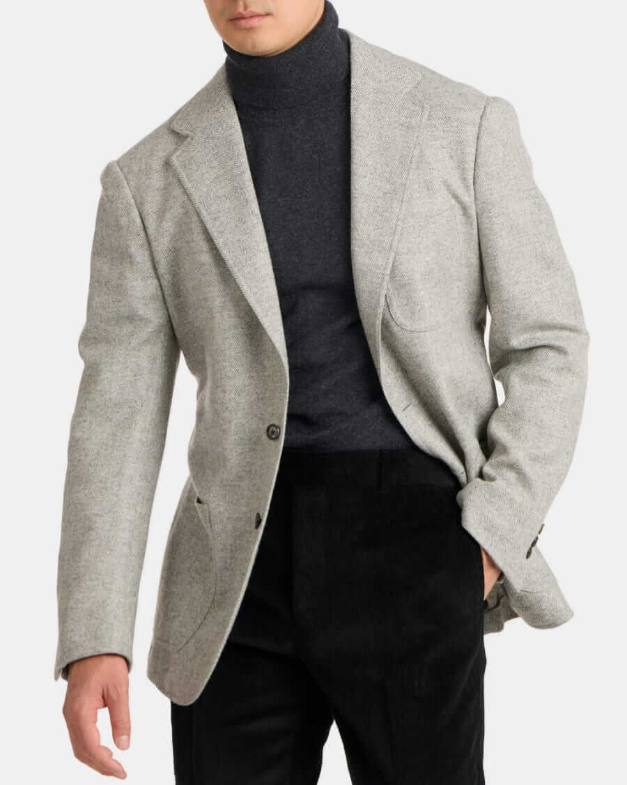The Armoury Wool herringbone blazer