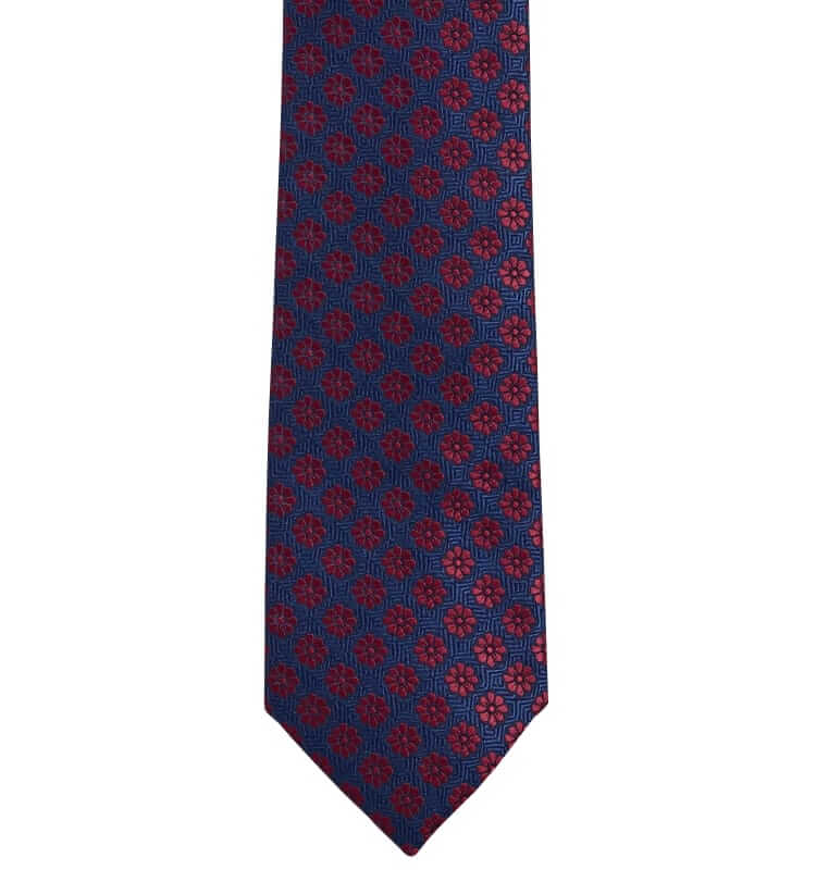 banana republic red floral tie