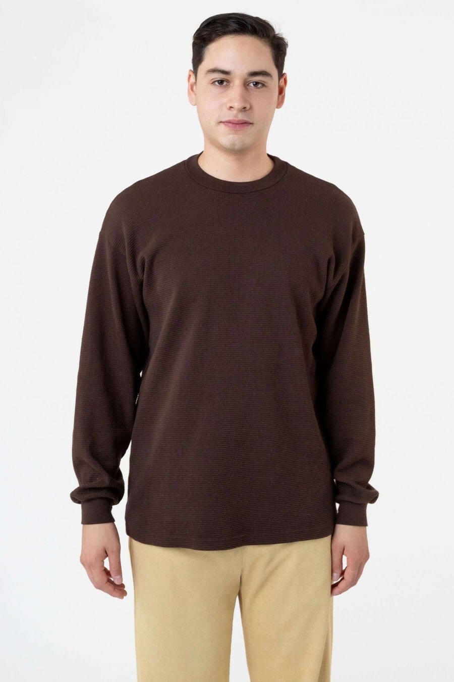 Los Angeles Apparel Long-Sleeve Heavy Thermal Crewneck
