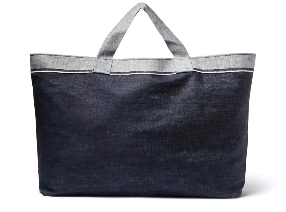 Cleverly Laundry Denim Laundry Tote