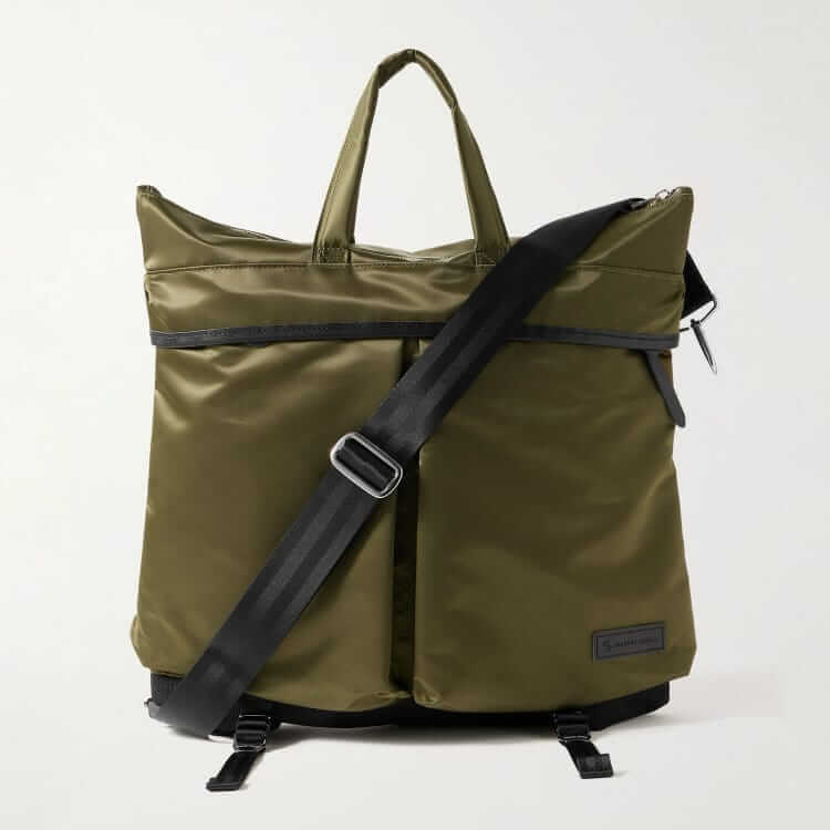 master-piece cordura leather-trimmed tote
