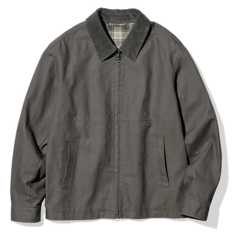 uniqlo contrast collar blouson jacket